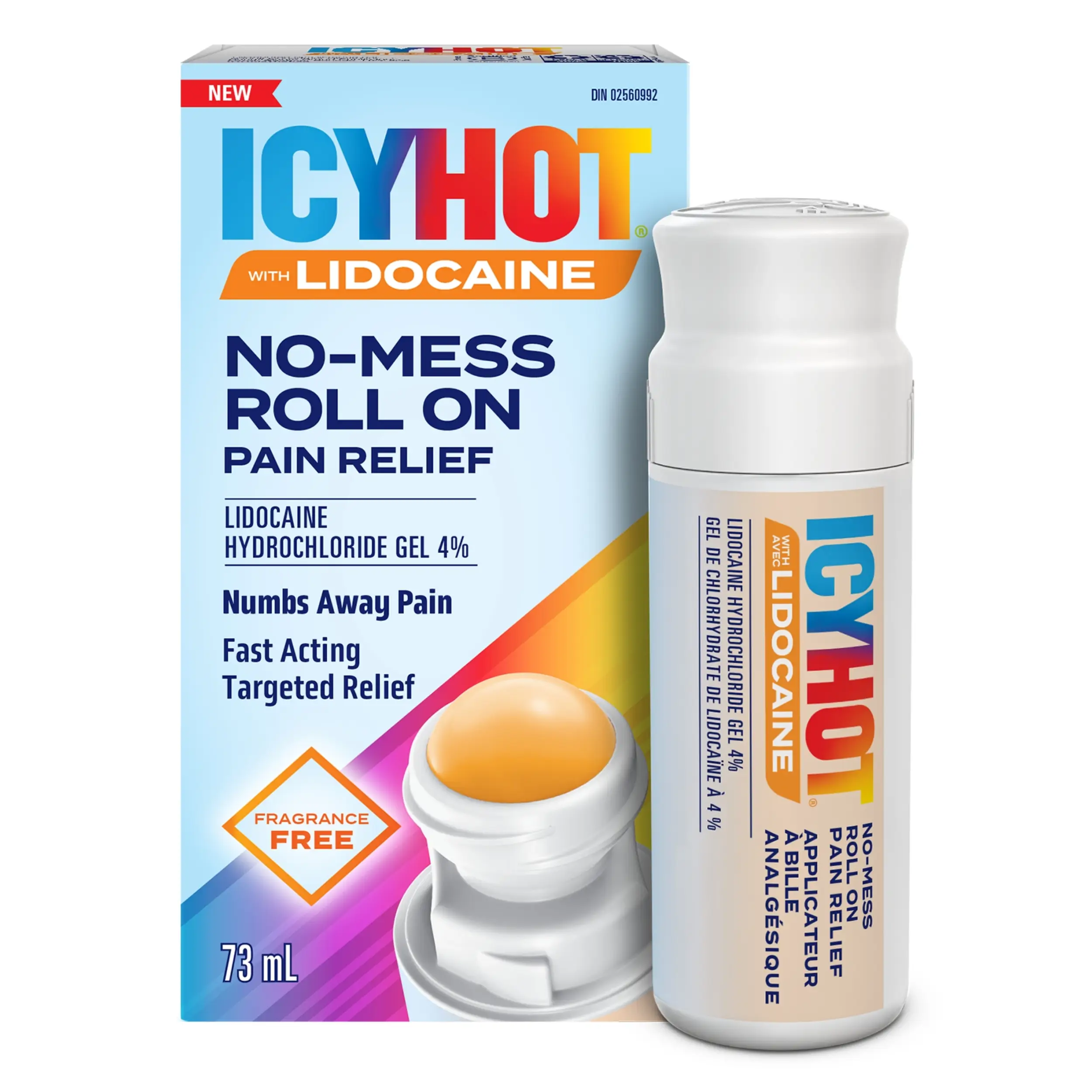 Lidocaine No Mess | Icy Hot® Pain Relief Roll On